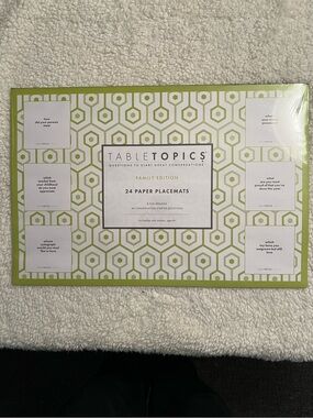 TableTopics "Family Edition" Paper Placemats Set of 24